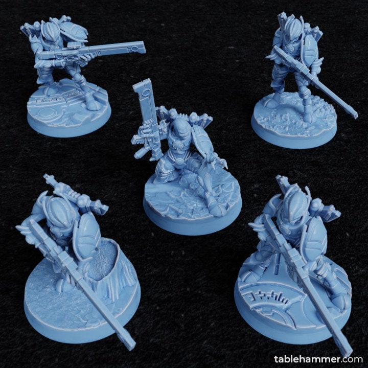 Xaiax Riflemen – Creepy Space Communists - Tablehammer - Proxies for wargames