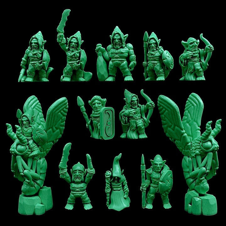 Kyn Finvara Goblin Warband Miniatures - 3D Printed NPC Monsters (28mm/30mm)
