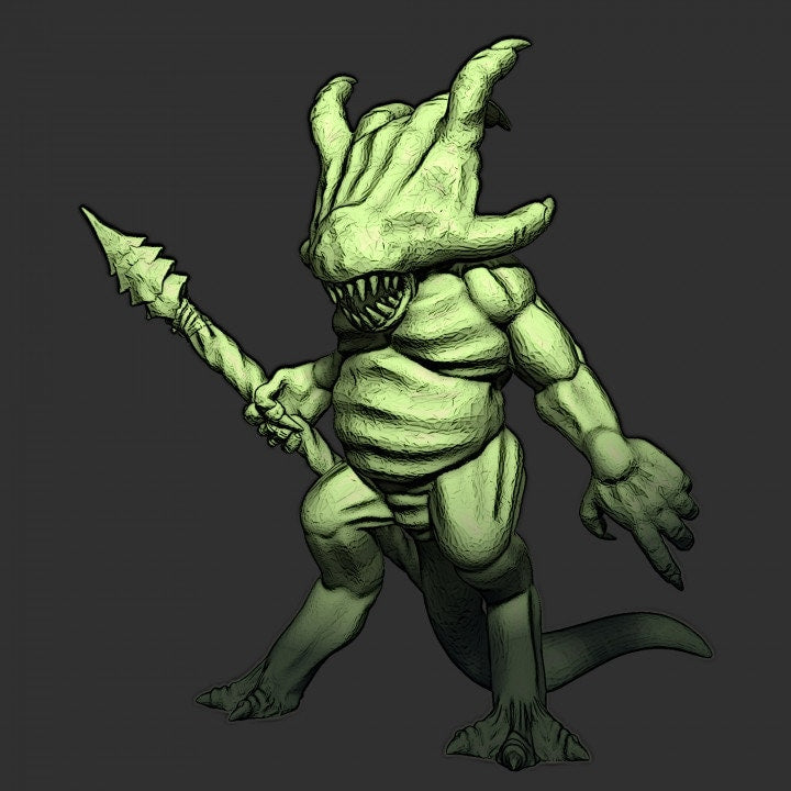 Mirror Walkers Bhelubbar Demon Toad of Moht NPC Monsters 30mm 3D Printed Miniatures Ill Gotten Games for Tabletop and RPG Wargames