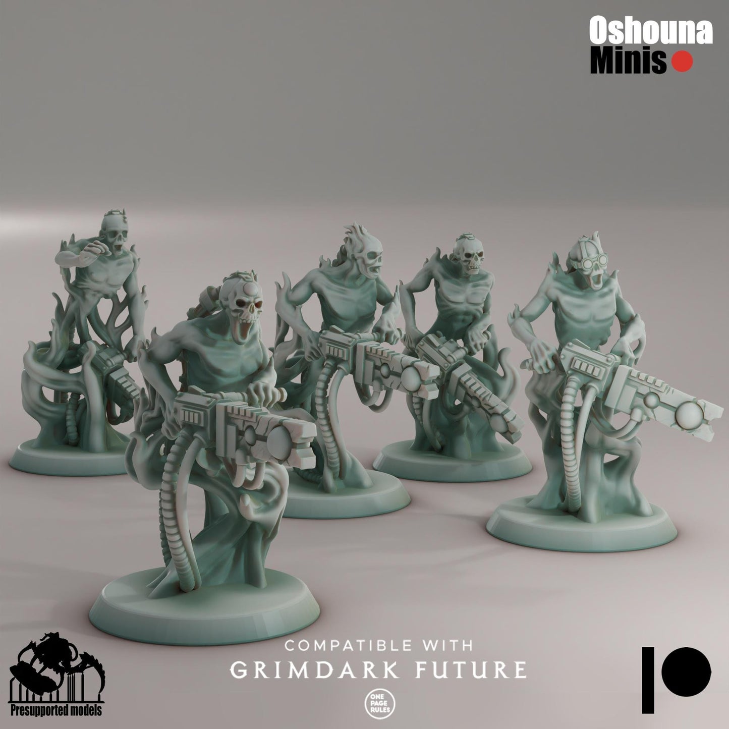 Doomed Empire Light Warriors: 32mm Robot Legion Miniatures by Oshouna Minis