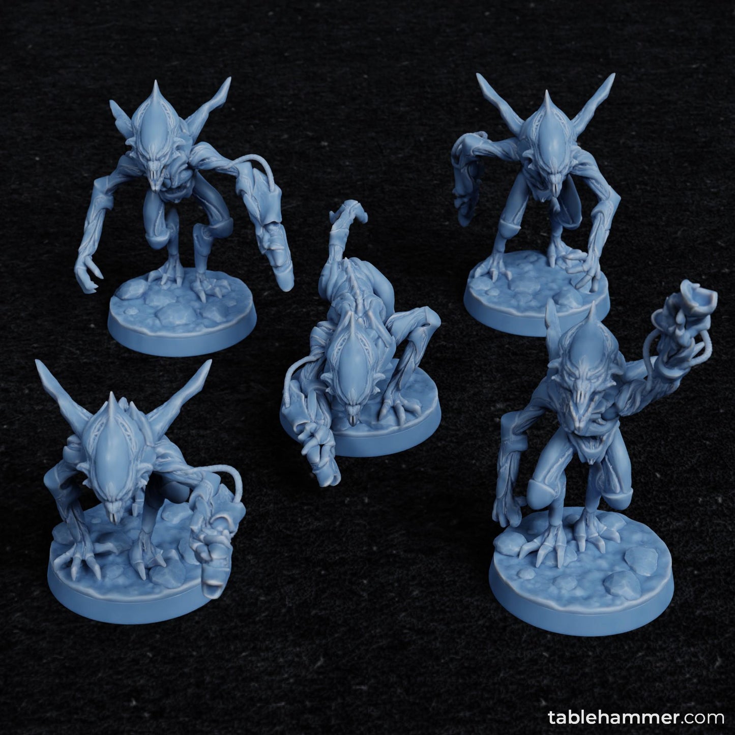 Voidborne Daemonids Gun bearers – Alien Xenos Horde - Tablehammer - Proxies for wargames