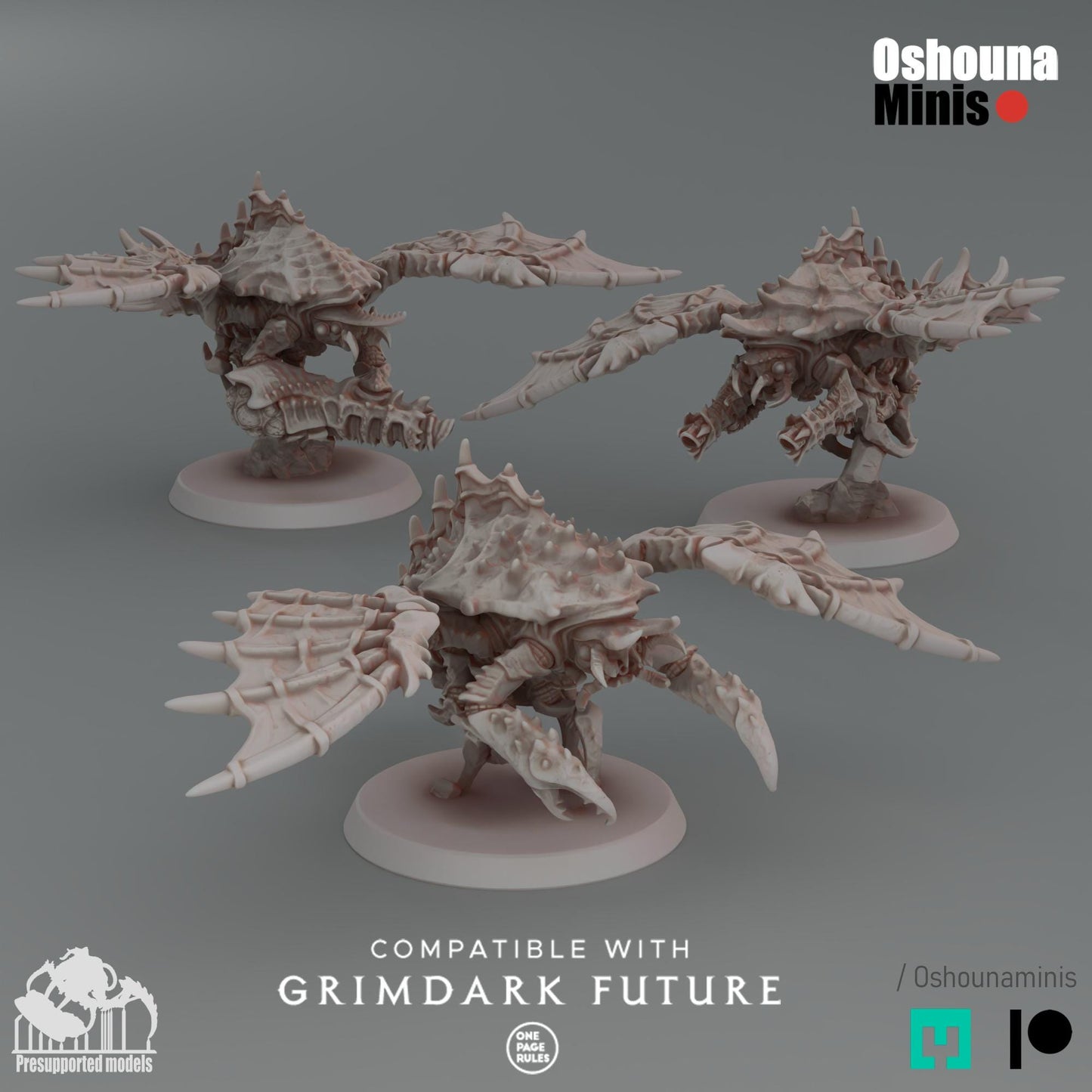 Flying Lobster Warriors: Alien Hives Proxies for OPR Wargames
