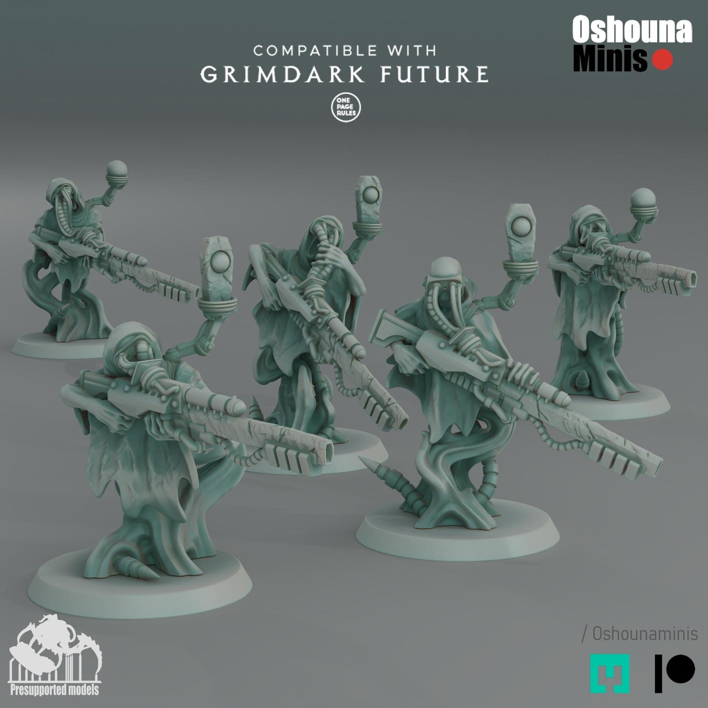 Doomed Empire - Snipers - Robot Legions Proxies by Oshounaminis for Wargames like OPR
