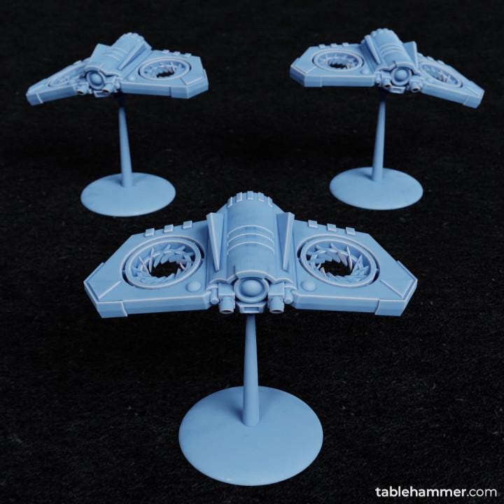 BUZZ Scout and Attack Drones Space Communist Proxies by Tablehammer for Grimdark and Sci-Fi Wargames Like OPR and Tabletop Battles