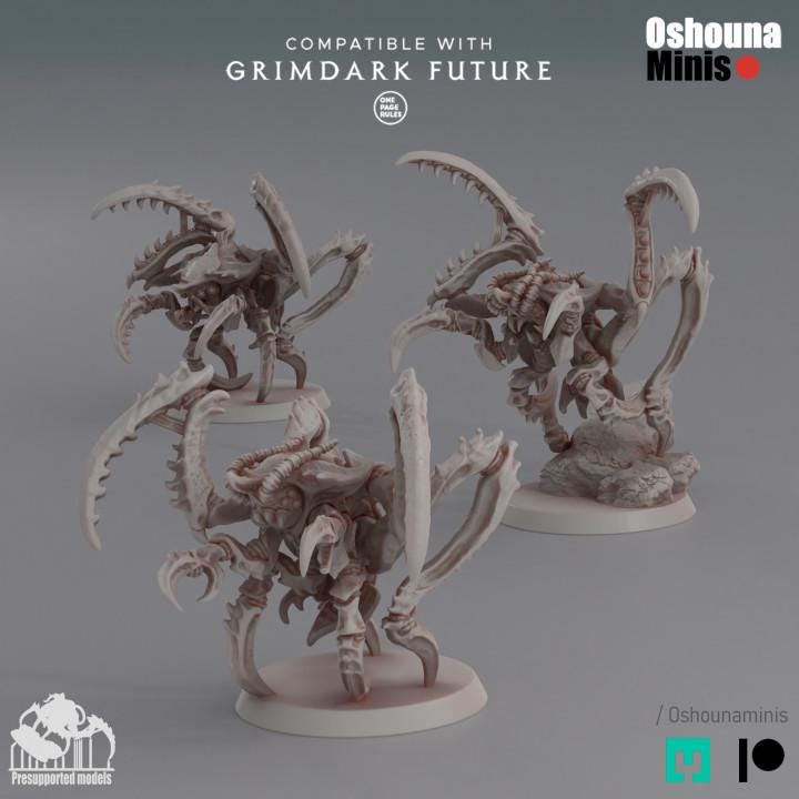 Leaper Shrimps: Alien Hives Proxies - 32mm Sci-Fi Wargame Minis
