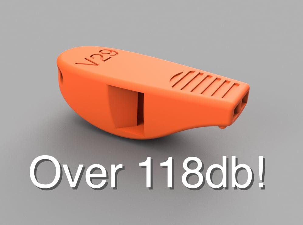 Loud V29 Whistle: Emergency Survival Sports Keychain