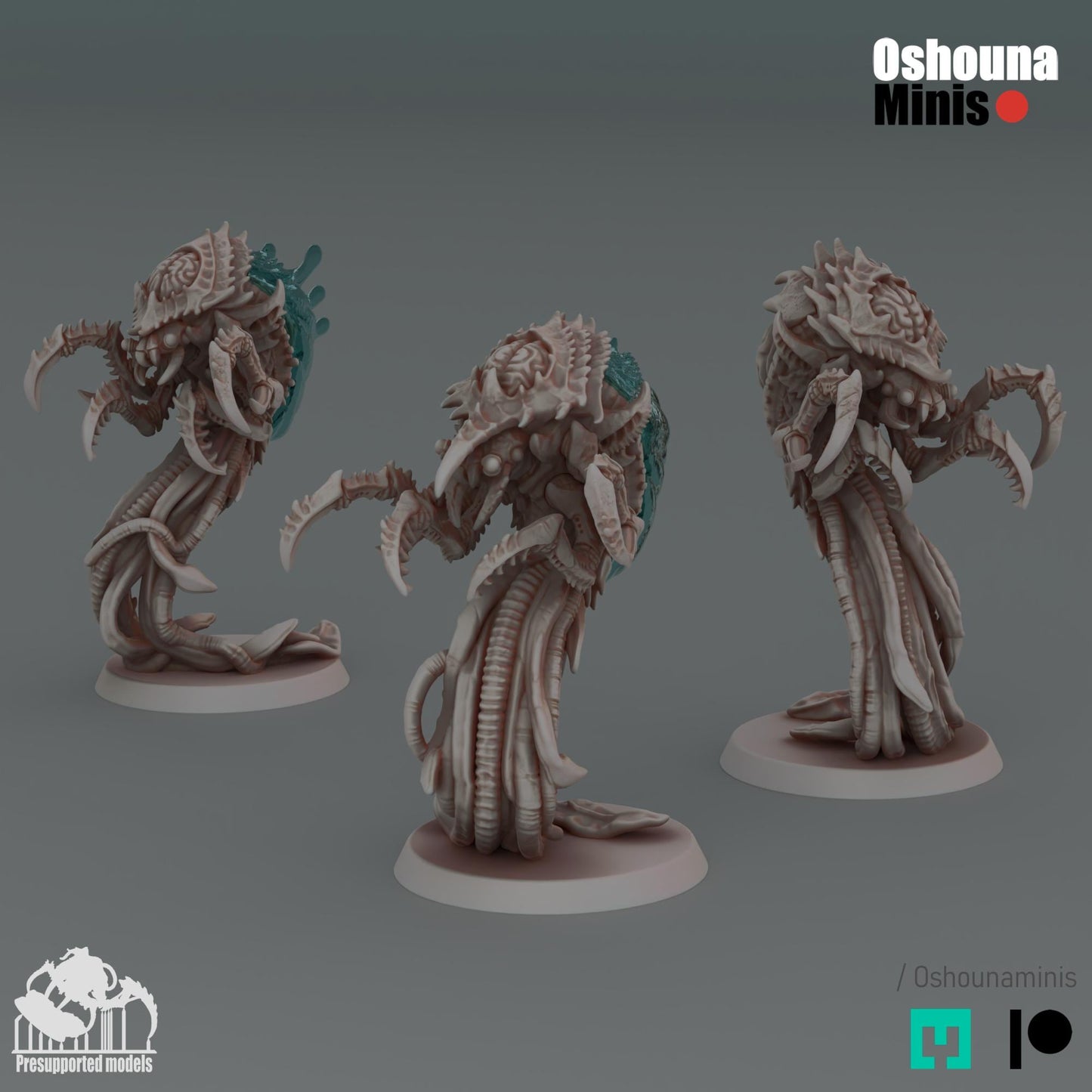 Mindeater Jellyfish 2.0: Alien Hive Miniatures for OPR Wargames