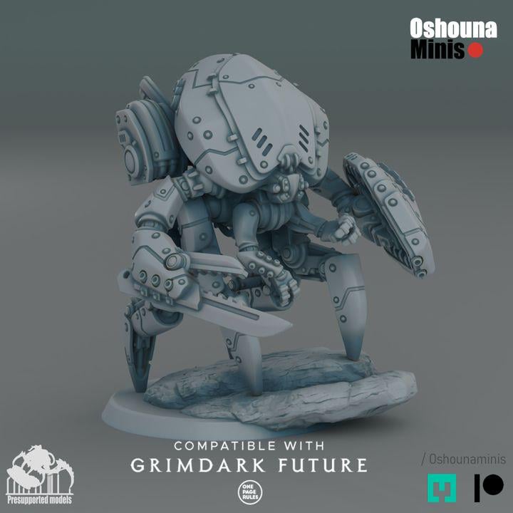 SEA Coalition Battle Suit: 28mm Sci-Fi Resin Miniature