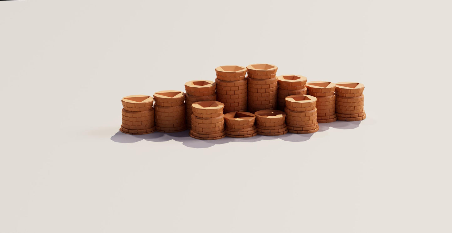 Column Dice Display: Plastic RPG Dice Holder