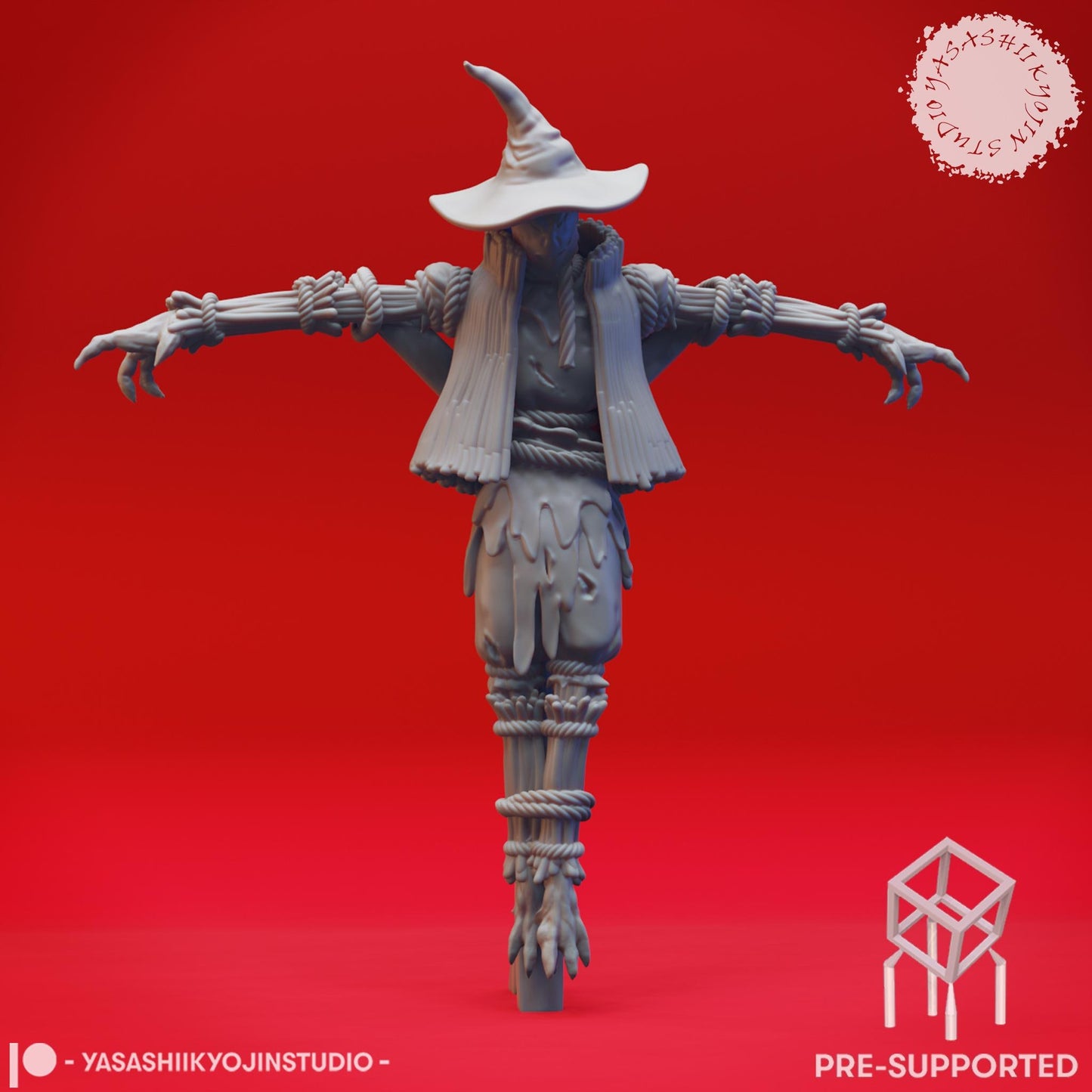 Scarecrow Fantasy Resin Miniatures | DnD RPG Miniatures | Yasashii Kyojin | 5 models in Grey