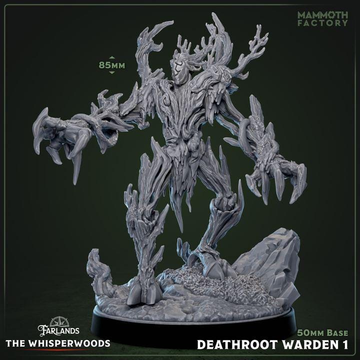 Resin Wood-Elf Miniatures: Whisperwood Wardens, 32mm Scale (Set of 3, Unpainted