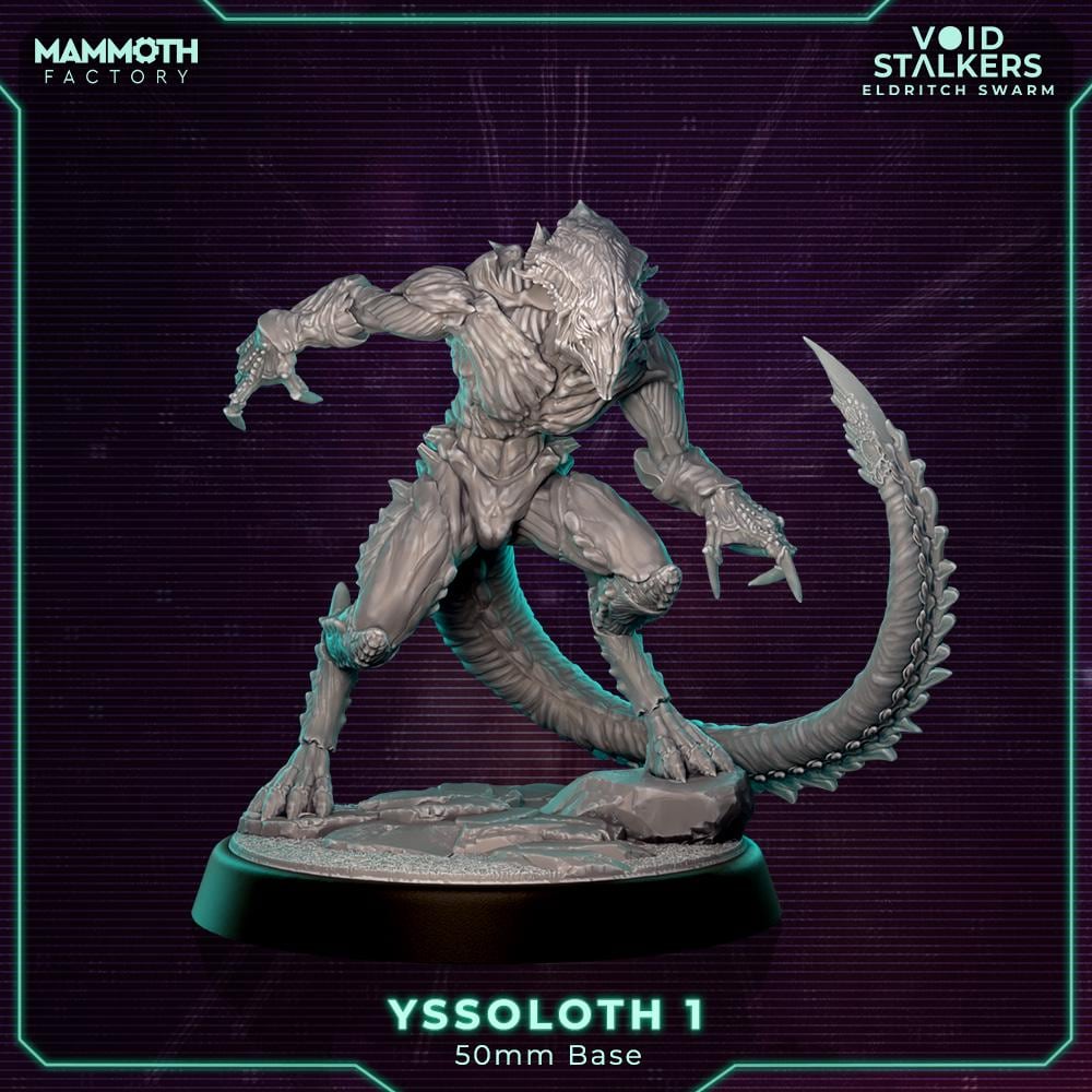 Grimdark Eldritch Assassin Miniature: 32mm Unpainted Resin Models (Set of 3