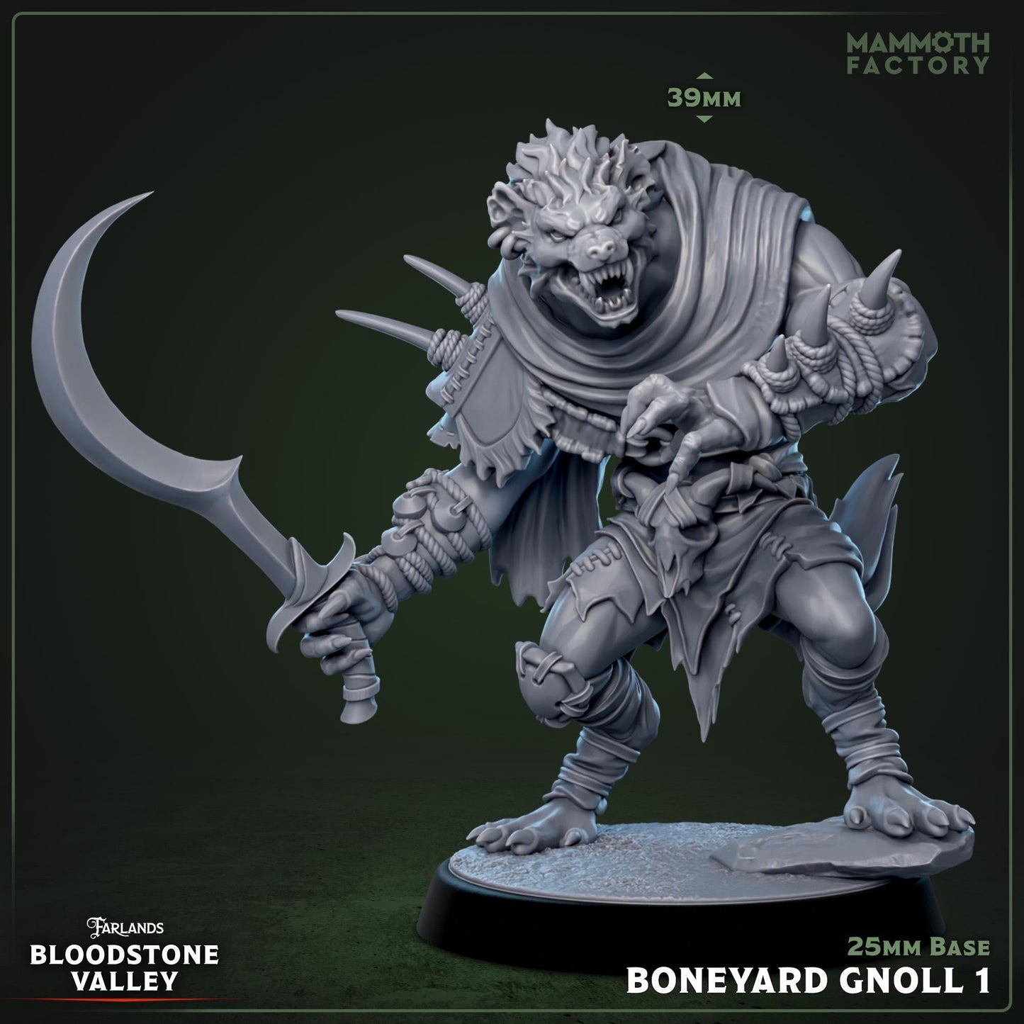 Gnoll Resin Miniatures - Mammoth Factory - Bloodstone Valley - Wargames and DND