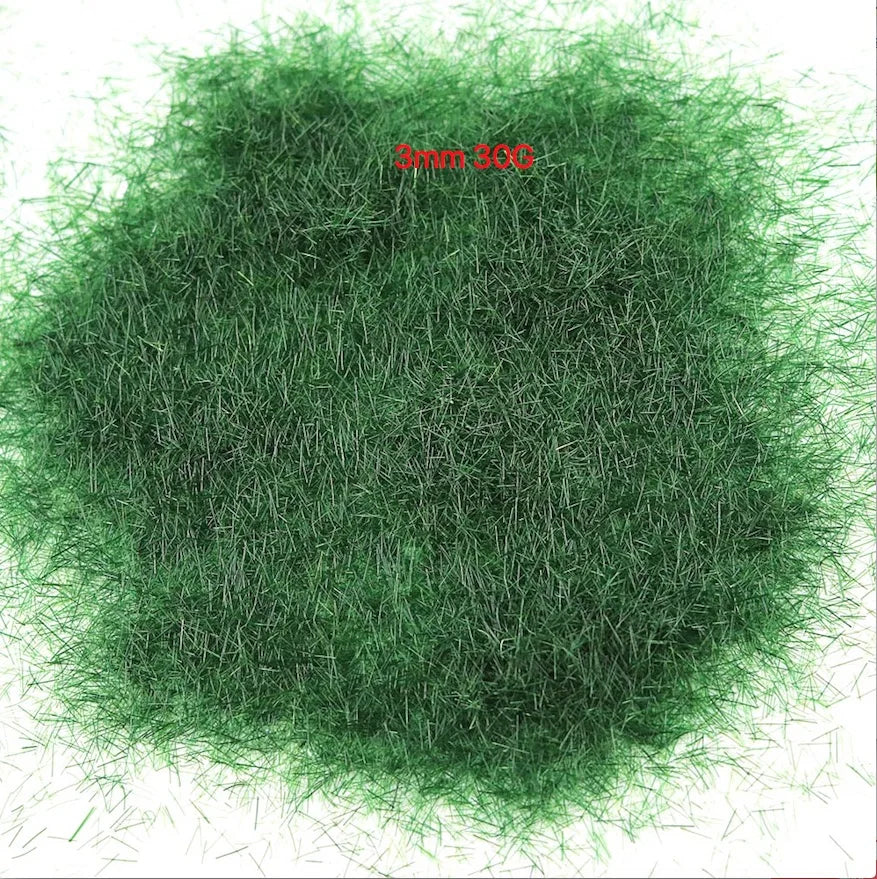 3-8mm Simulation Mini Static Grass Flock Powder 30G For HO Railway Train Sandtable Terrain Turft Scene Layout Diorama Materials