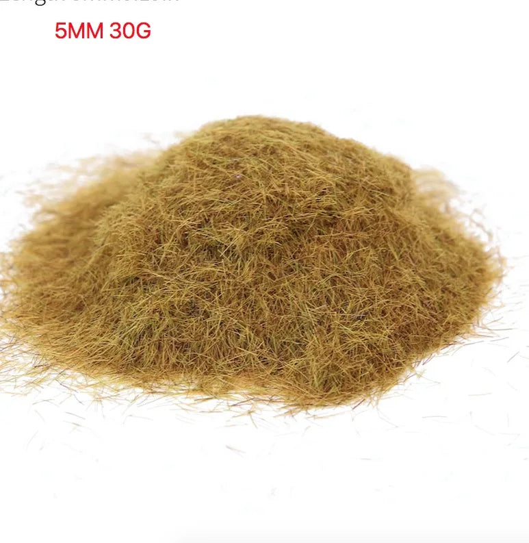 3-8mm Simulation Mini Static Grass Flock Powder 30G For HO Railway Train Sandtable Terrain Turft Scene Layout Diorama Materials