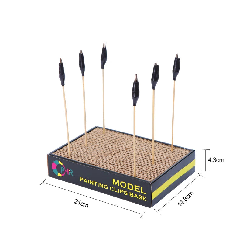OPHIR Model Color Clip Base Holder Base Stand for Gundam With 10x Modelers Color Paint Tool Supply Clip Sticks MG053
