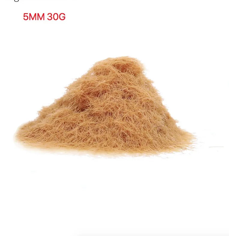 3-8mm Simulation Mini Static Grass Flock Powder 30G For HO Railway Train Sandtable Terrain Turft Scene Layout Diorama Materials