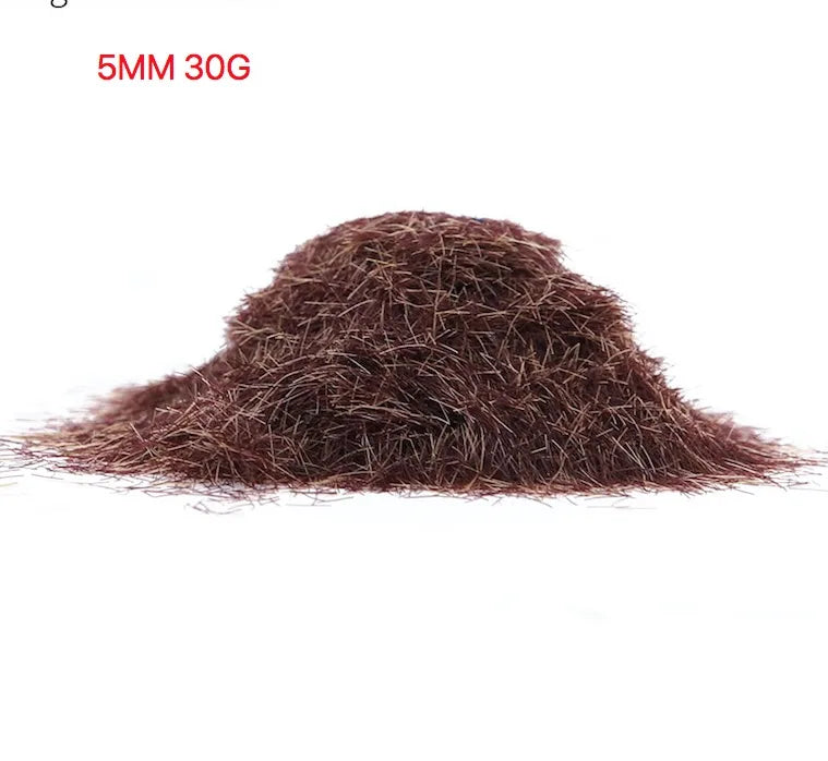 3-8mm Simulation Mini Static Grass Flock Powder 30G For HO Railway Train Sandtable Terrain Turft Scene Layout Diorama Materials