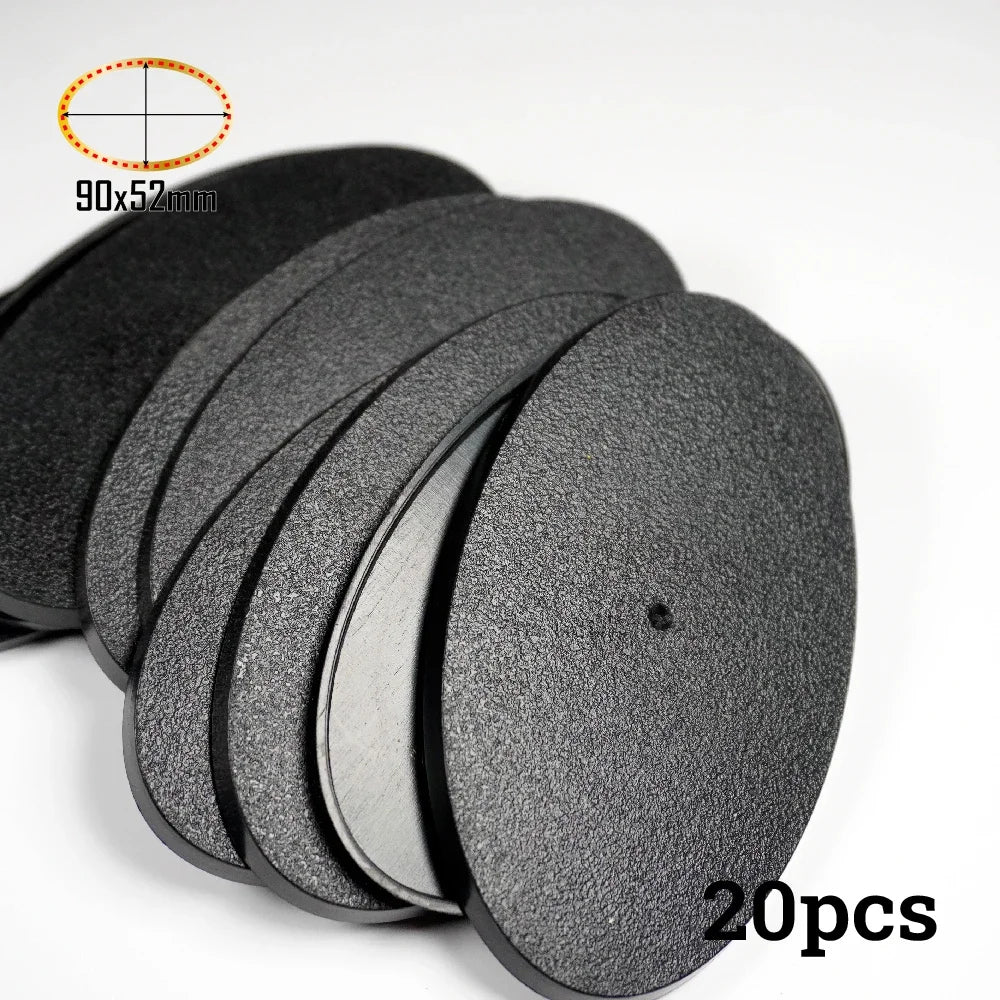 Wargame Base World -90x52mm Oval Bases for Warhammer