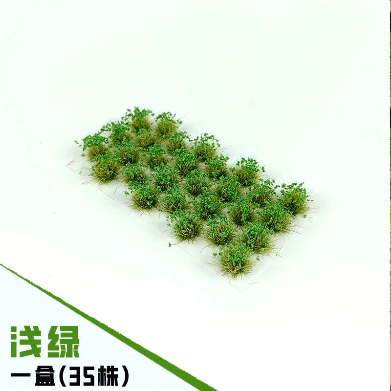 32Pcs/Box Simulation Miniature 8mm Plant Grass Model Diy Building Sand Table Garden Landscape Layout Materials Diorama Kits