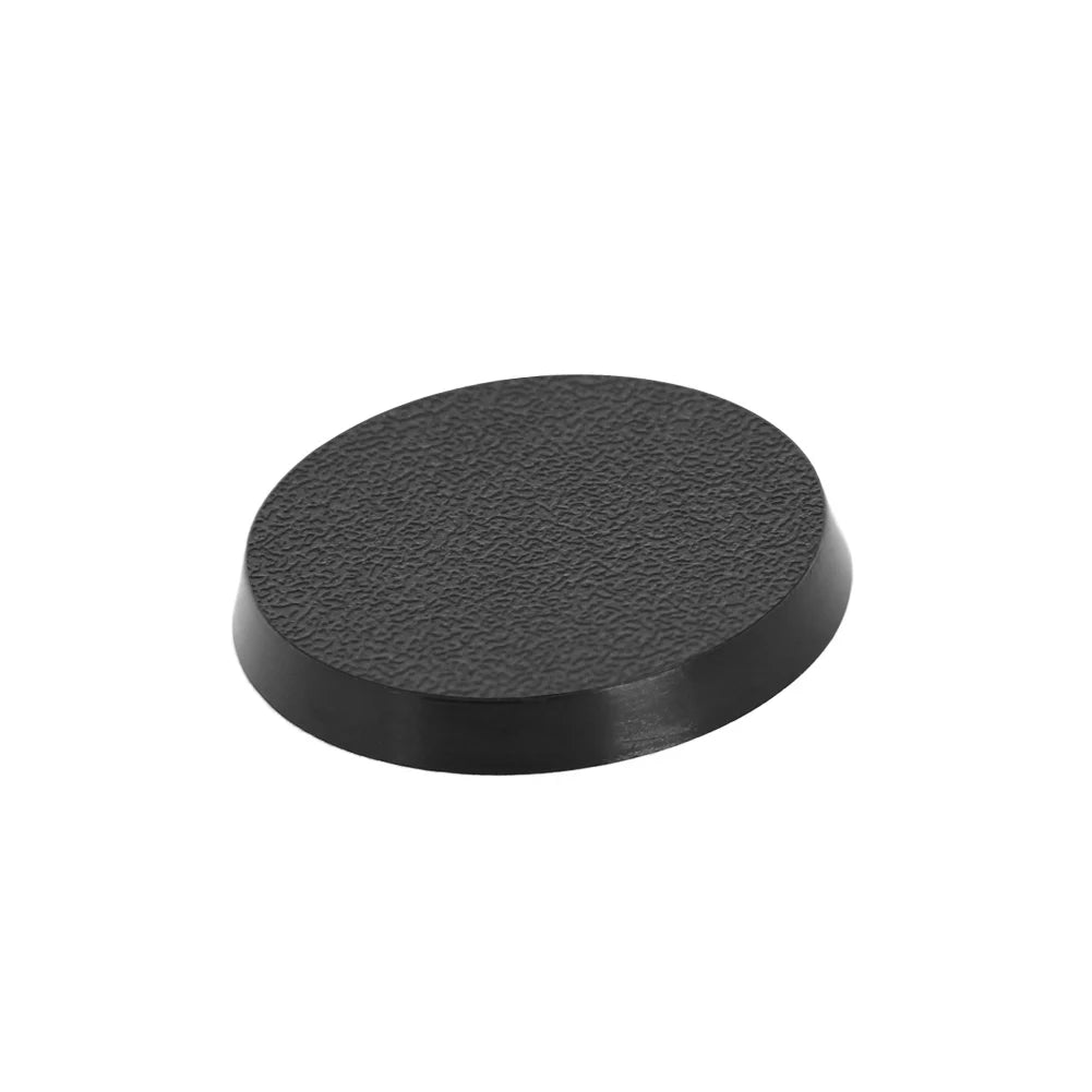 100pcs Round 32mm Black Bases Plastic Miniature 32mm Model Base for Wargames Military Simulation Scene