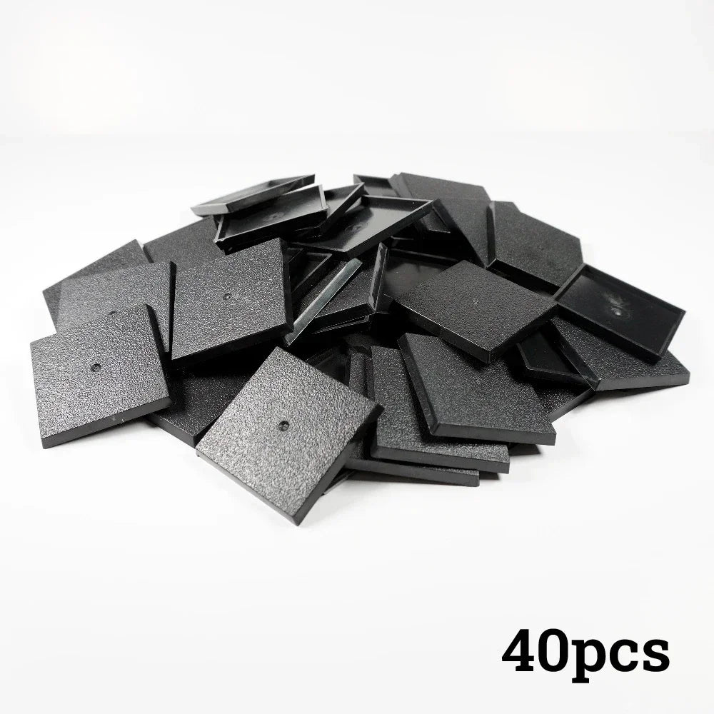40mm Square Bases for WH and FW  Miniatures Base and Wargame Model Bases  NEW