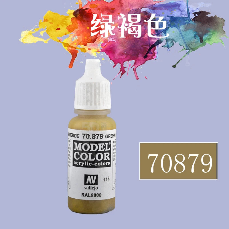 Vallejo AV Acrylic Paint 17ml | Eco-Friendly Water-Based Paint for Gundam, Hand-Painted Models & Miniatures