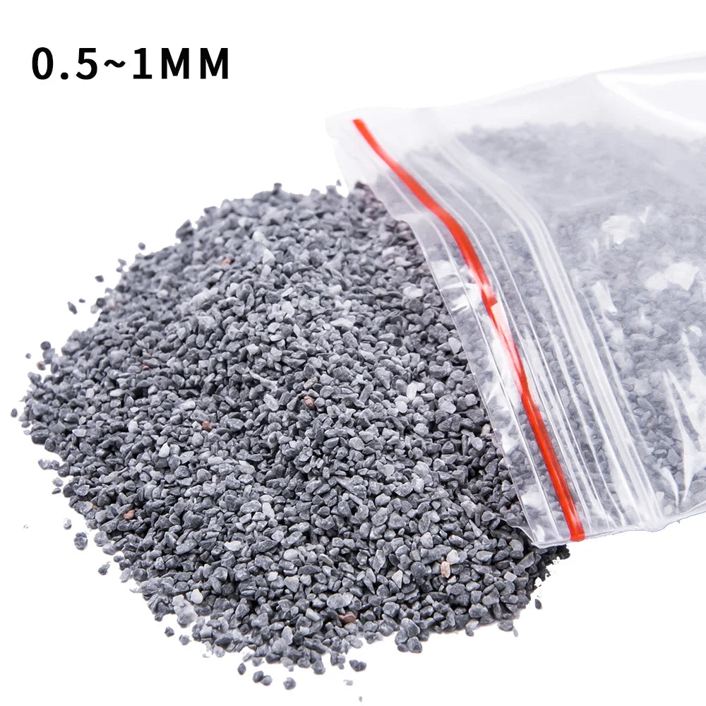 50G Miniature Railway Ballast 0.5mm-3mm Railroad Track Stone Toys for Scale HO N OO Diy Model Making/Diorama/Garden Decoration