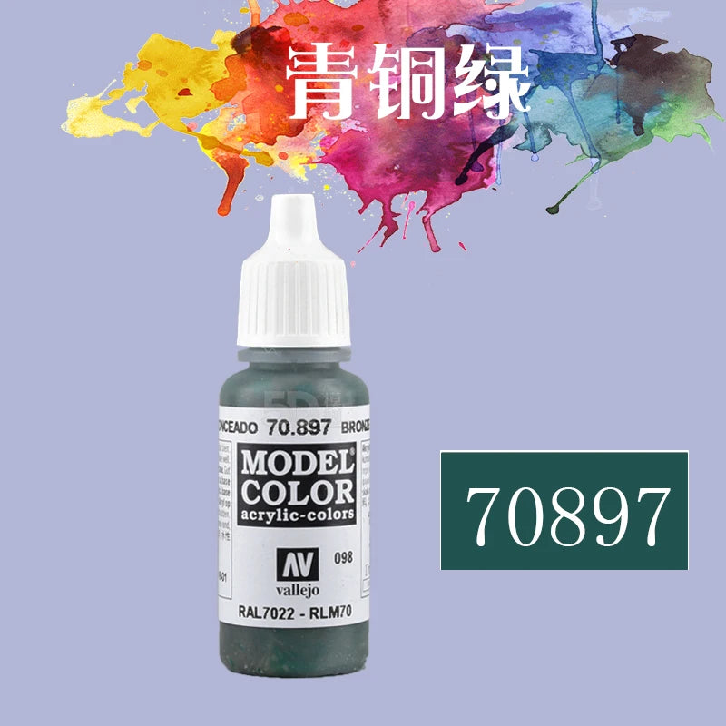 Vallejo AV Acrylic Paint 17ml | Eco-Friendly Water-Based Paint for Gundam, Hand-Painted Models & Miniatures