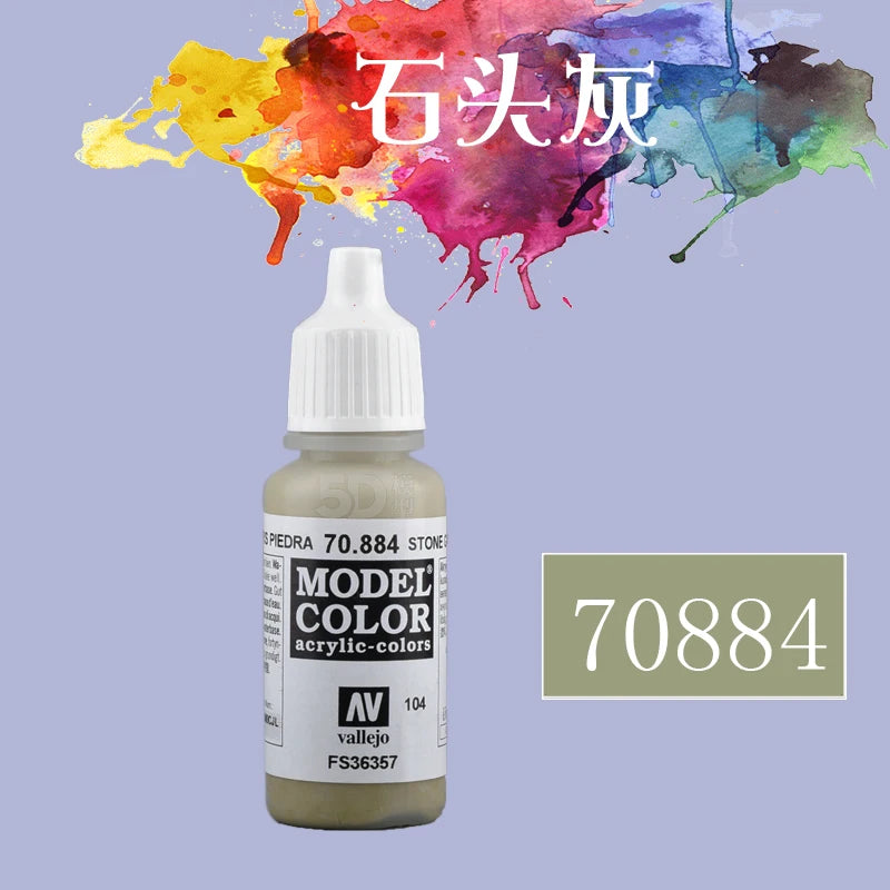 Vallejo AV Acrylic Paint 17ml | Eco-Friendly Water-Based Paint for Gundam, Hand-Painted Models & Miniatures