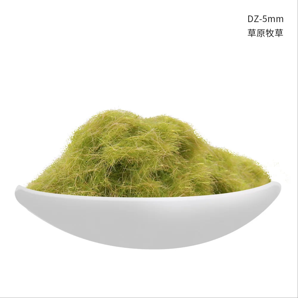 3-8mm Simulation Mini Static Grass Flock Powder 30G For HO Railway Train Sandtable Terrain Turft Scene Layout Diorama Materials