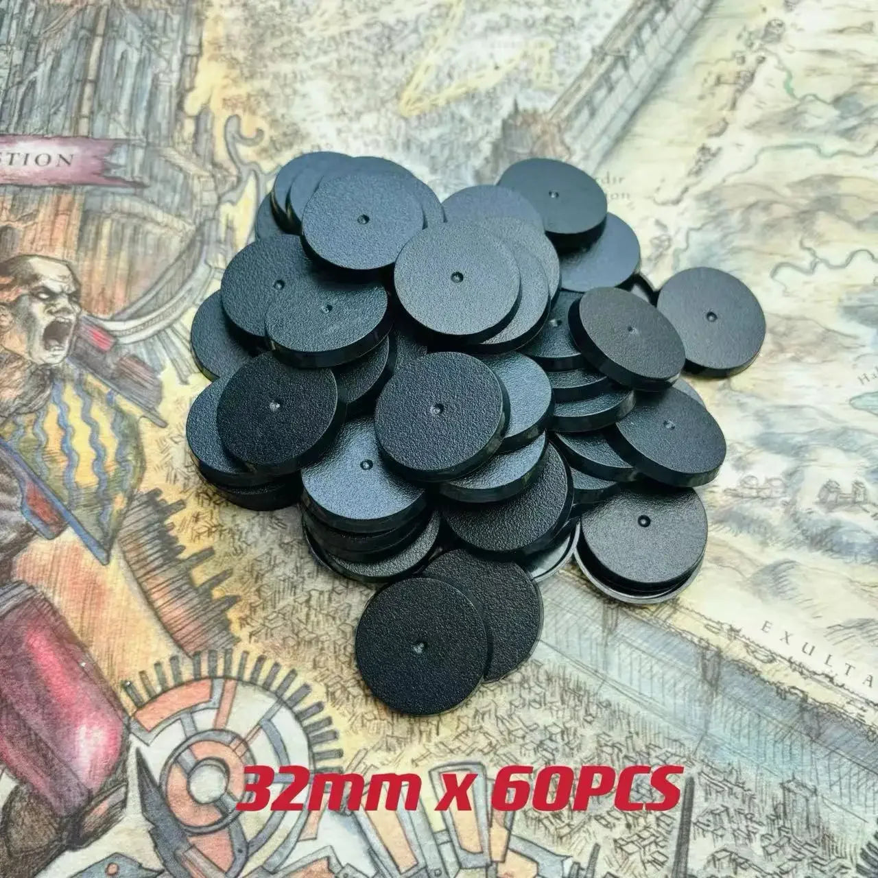 32mm Plastic Round bases for Miniatures