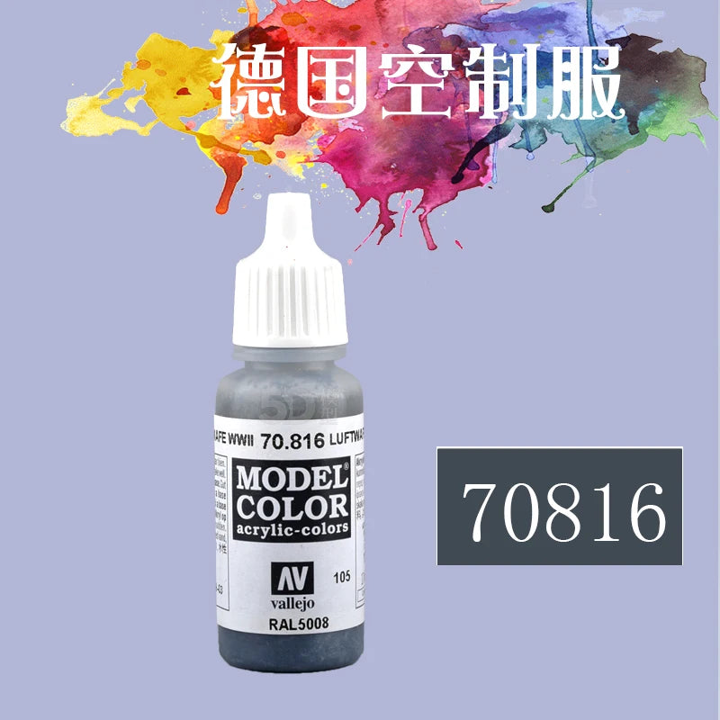 Vallejo AV Acrylic Paint 17ml | Eco-Friendly Water-Based Paint for Gundam, Hand-Painted Models & Miniatures