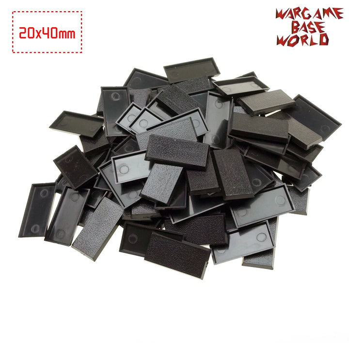 Wargame Bases 40x20mm Rectangular Bases