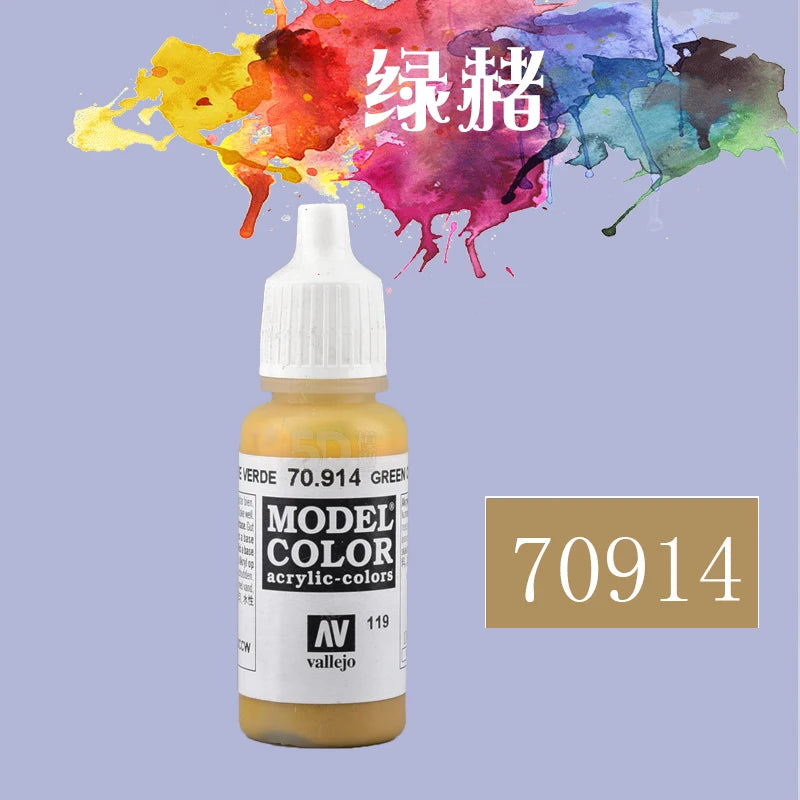 Vallejo AV Acrylic Paint 17ml | Eco-Friendly Water-Based Paint for Gundam, Hand-Painted Models & Miniatures