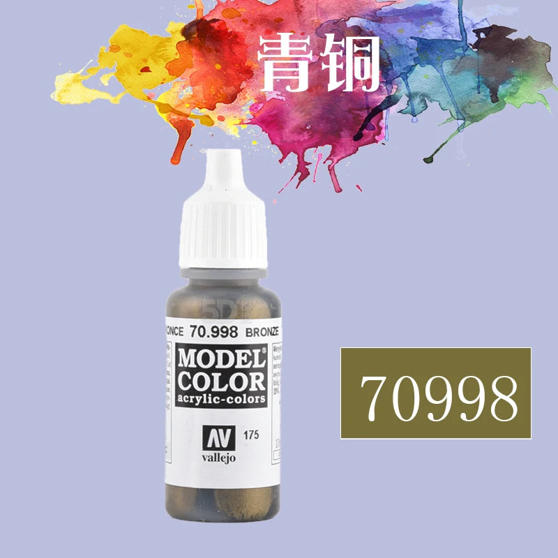 Vallejo Eco-Friendly Acrylic Paint (17ml) | Water-Based Model Paint for Miniature & Hand-Painted Models