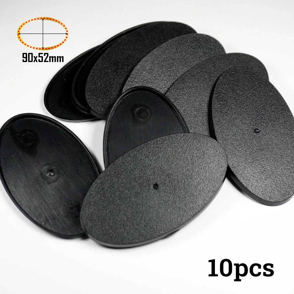 Wargame Base World -90x52mm Oval Bases for Warhammer