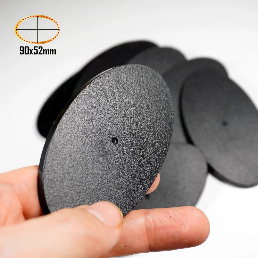 Wargame Base World -90x52mm Oval Bases for Warhammer