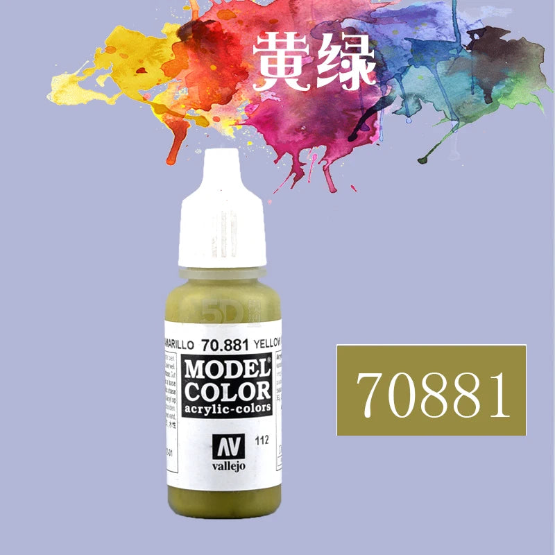 Vallejo AV Acrylic Paint 17ml | Eco-Friendly Water-Based Paint for Gundam, Hand-Painted Models & Miniatures