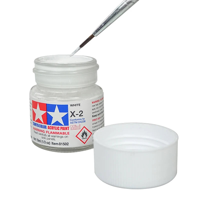 Tamiya X1-X24 Glossy Acrylic Paint (10ml) | Water-Based Model Paint for Miniatures & Scale Models