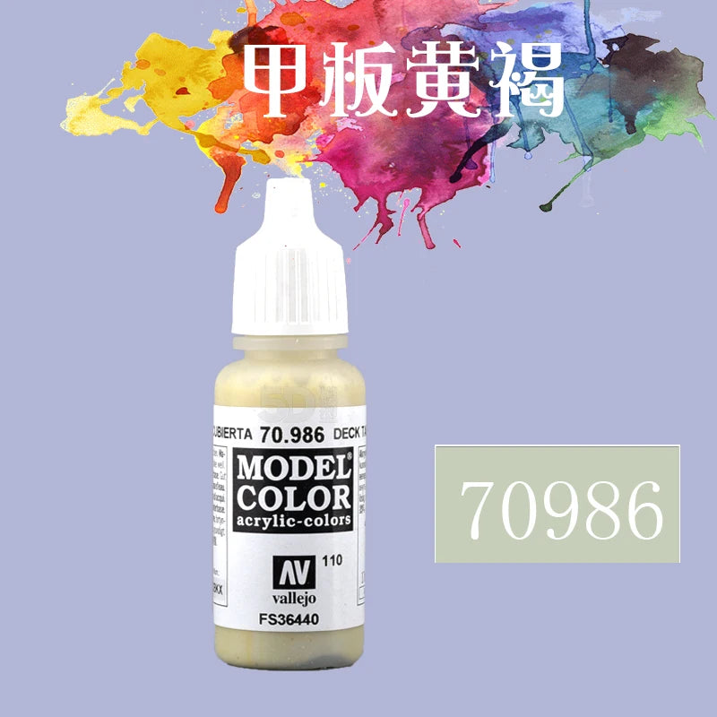 Vallejo AV Acrylic Paint 17ml | Eco-Friendly Water-Based Paint for Gundam, Hand-Painted Models & Miniatures