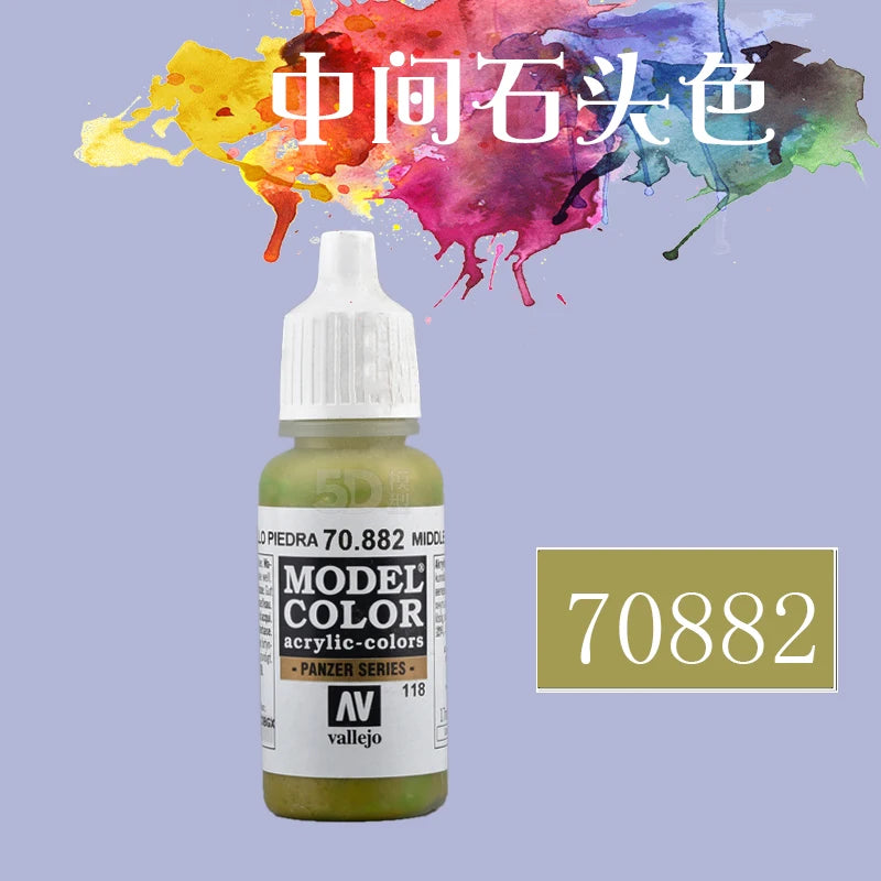 Vallejo AV Acrylic Paint 17ml | Eco-Friendly Water-Based Paint for Gundam, Hand-Painted Models & Miniatures