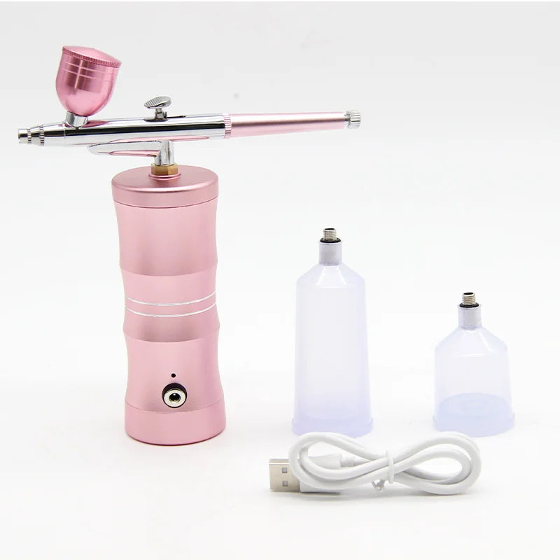 Mini Airbrush Compressor Kit | High-Precision Spray Gun for Nail Art, Tattoos, Crafts, Cake Decorating & Nano Mist Spraying