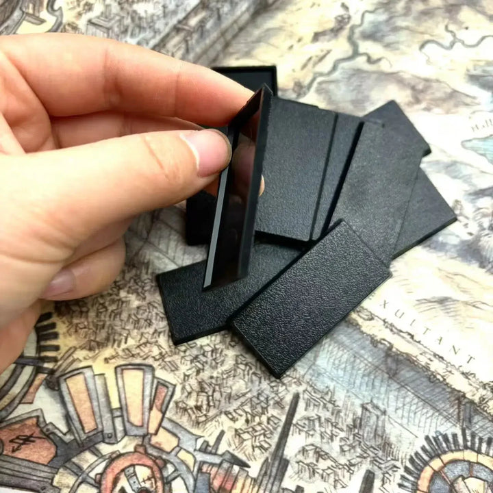 Rectangular 50x25mm Base for Wargames and BoarGame Bases