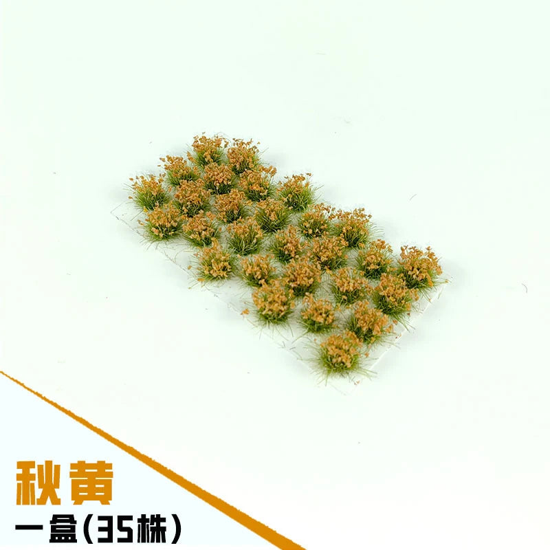 32Pcs/Box Simulation Miniature 8mm Plant Grass Model Diy Building Sand Table Garden Landscape Layout Materials Diorama Kits