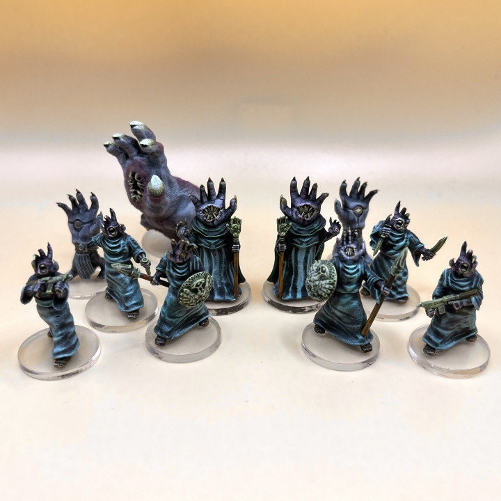 Mirror Walkers: Cult of Moht - NPC Monsters - 3d Printed Miniatures at 30mm - Ill Gotten Games