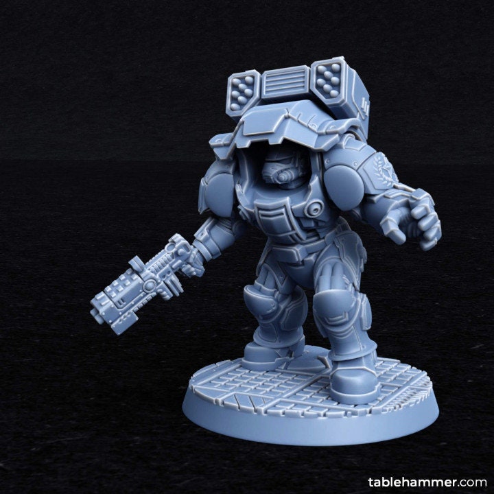 Myrmidon Armadillos (ranged) – superhuman heavy troops - Tablehammer - Proxies for wargames