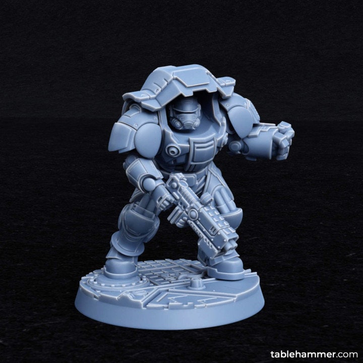 Myrmidon Armadillos (ranged) – superhuman heavy troops - Tablehammer - Proxies for wargames