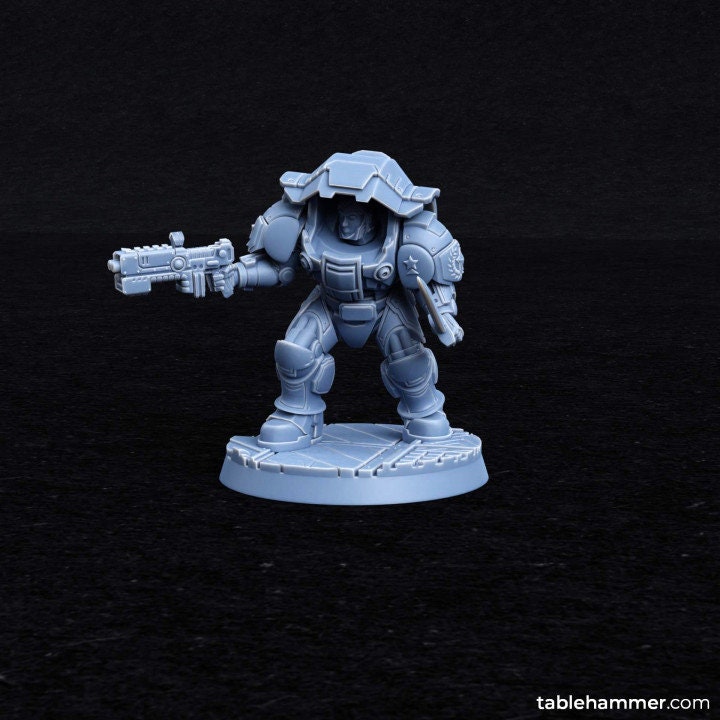 Myrmidon Armadillos (ranged) – superhuman heavy troops - Tablehammer - Proxies for wargames