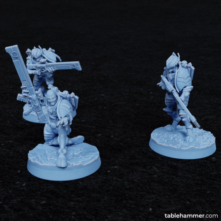 Xaiax Riflemen  – Creepy Space Communists  - Tablehammer - Proxies for wargames